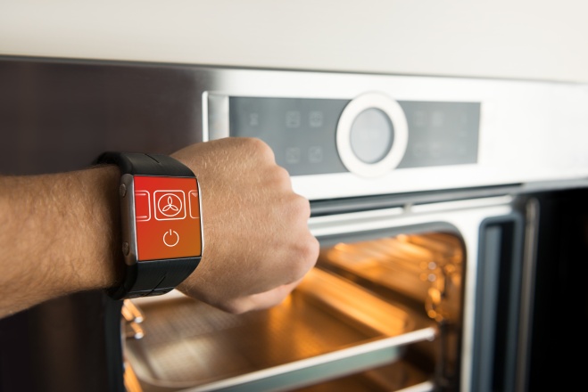 Smart watch control oven